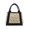 Balenciaga Navy Cabas Kmzan Bag Natural