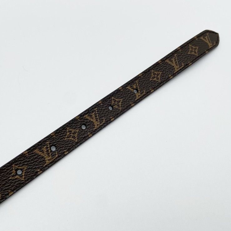 Louis Vuitton Belt LV Duo Reversible Brown Black Monogram