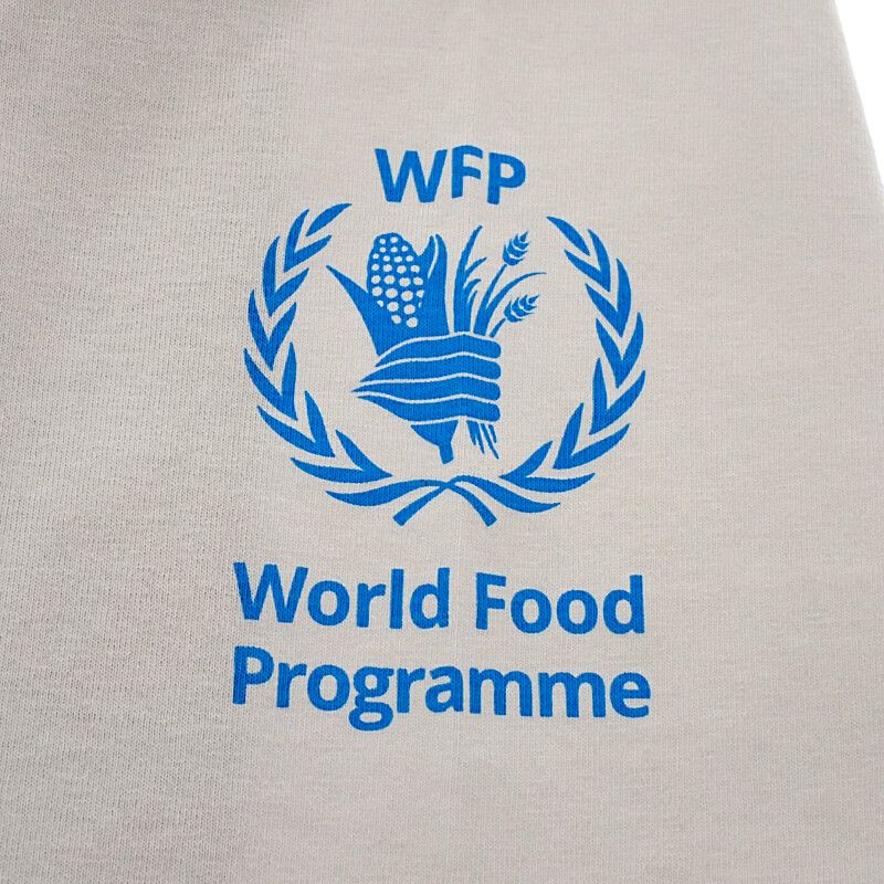 Balenciaga Wfp Logo T-Shirt XS Short Sleeve Cotton Gray