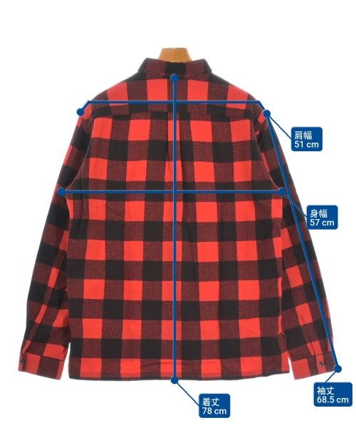 Balenciaga Casual Shirt Wool Red Black