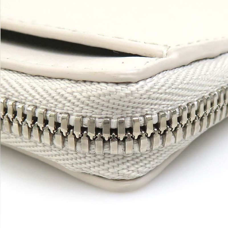 Balenciaga Card Case Leather Ivory