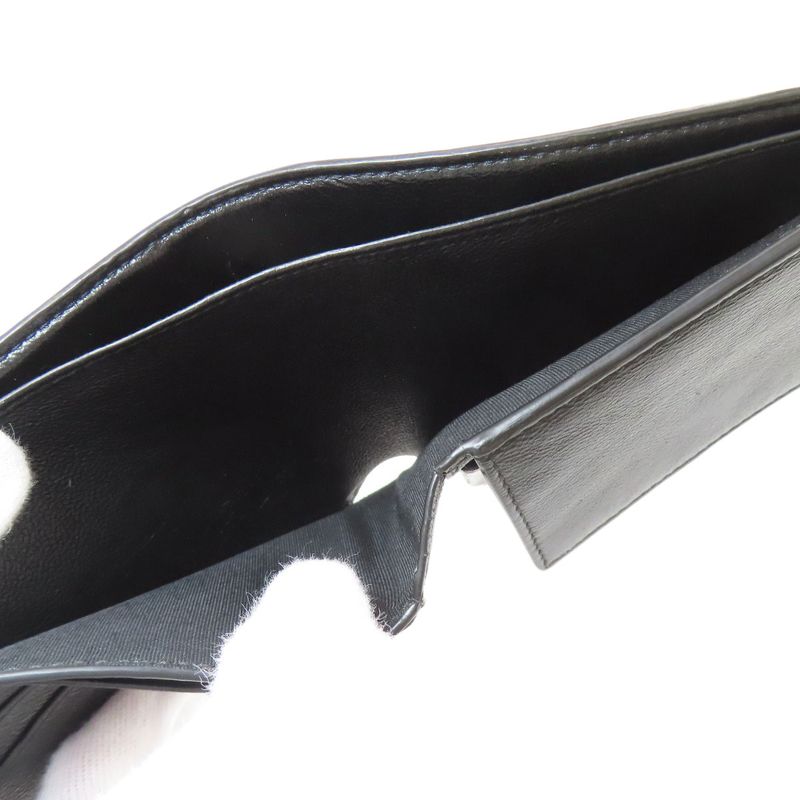 Balenciaga Logo Bifold Wallet Leather
