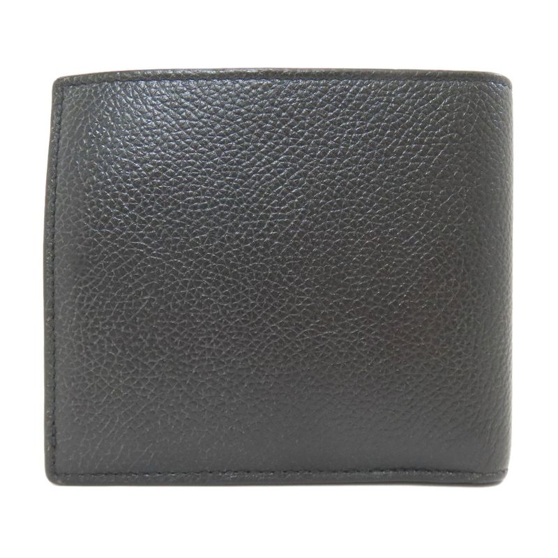Balenciaga Logo Bifold Wallet Leather