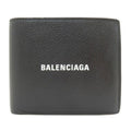 Balenciaga Logo Bifold Wallet Leather