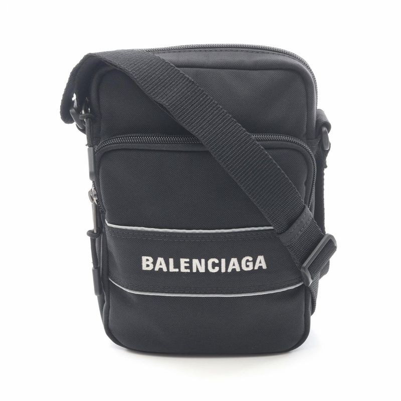 Balenciaga Shoulder Bag Sports Black Nylon Sport Small