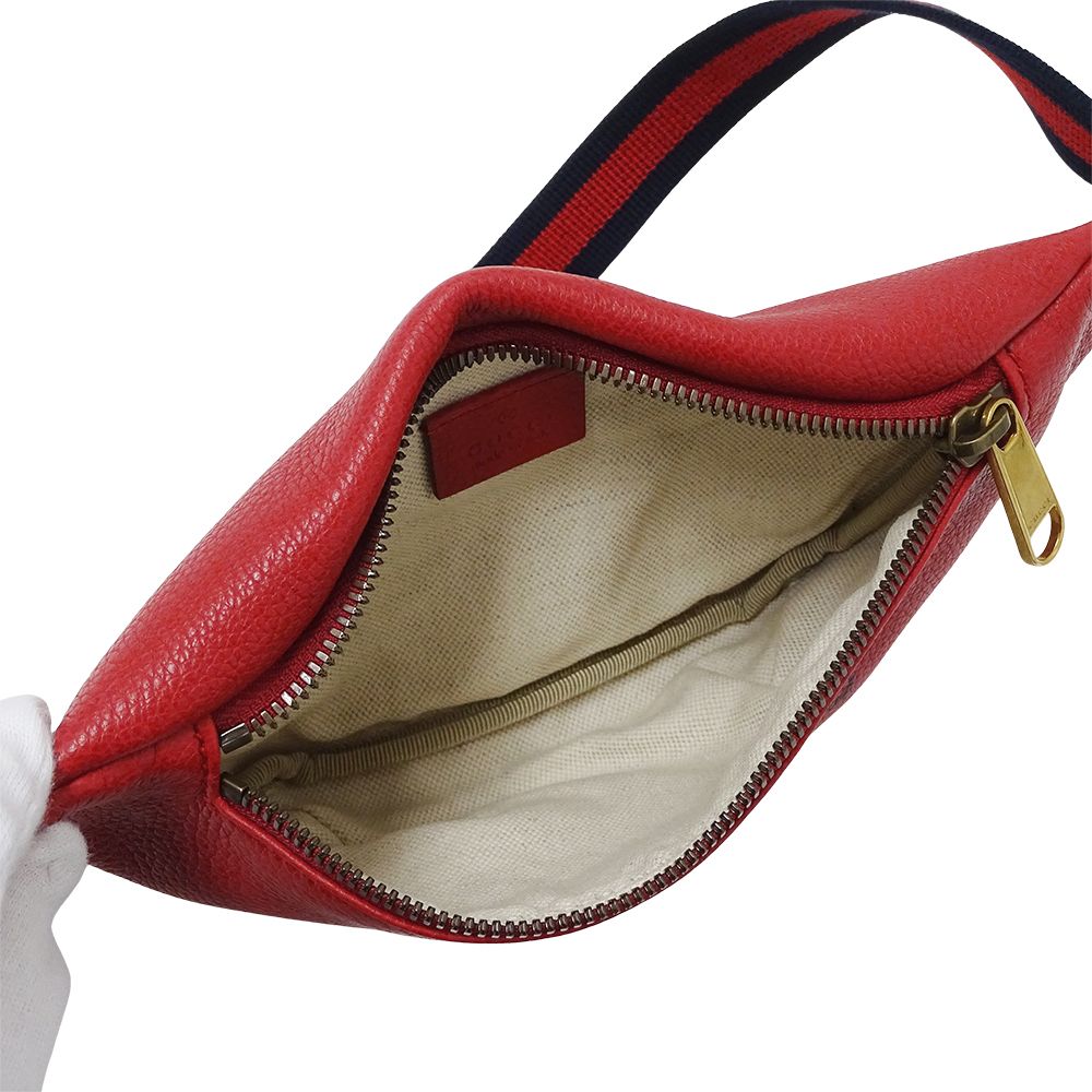 Gucci Belt Bag Sherry Leather Red