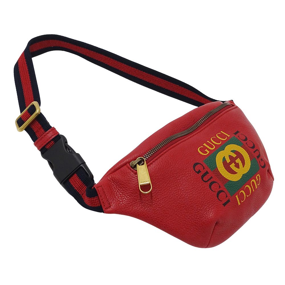 Gucci Belt Bag Sherry Leather Red