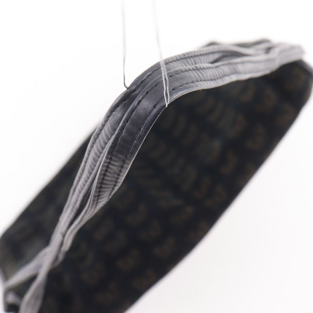 Bottega Veneta 2-Way Shoulder Butterfly Pattern Suede Black Tote Bag