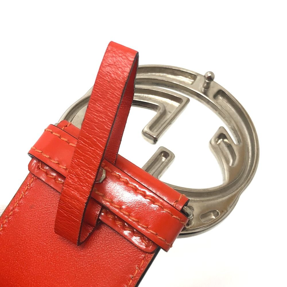 Gucci Belt GG Logo 032 194 Leather Orange