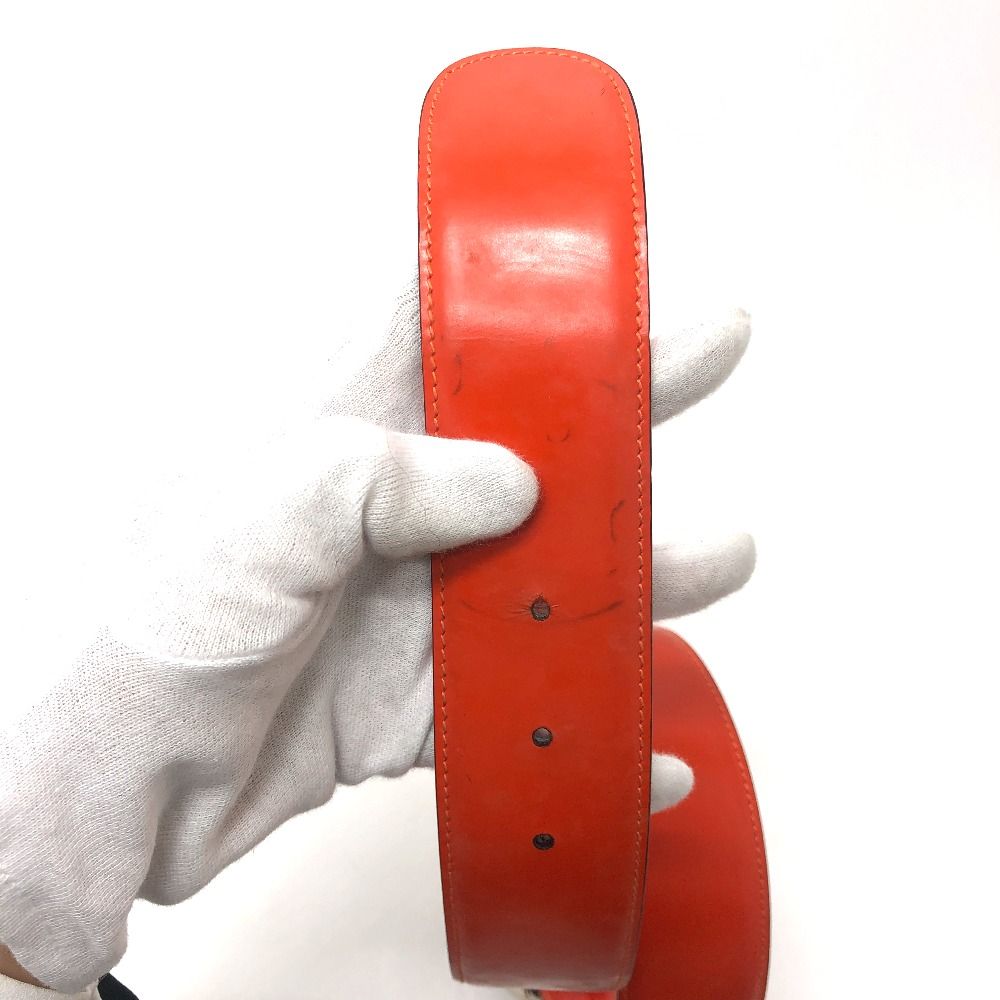 Gucci Belt GG Logo 032 194 Leather Orange