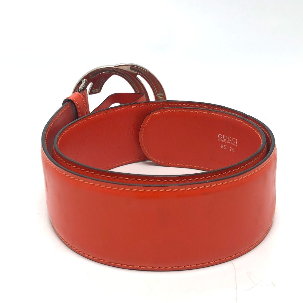 Gucci Belt GG Logo 032 194 Leather Orange
