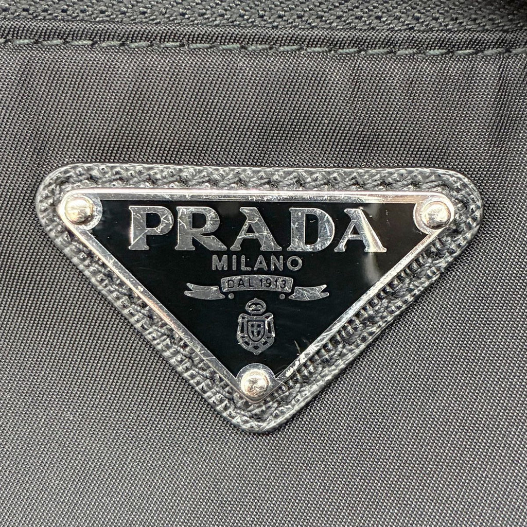 Prada Re-Nylon Sapphia Leather Belt Bag Black