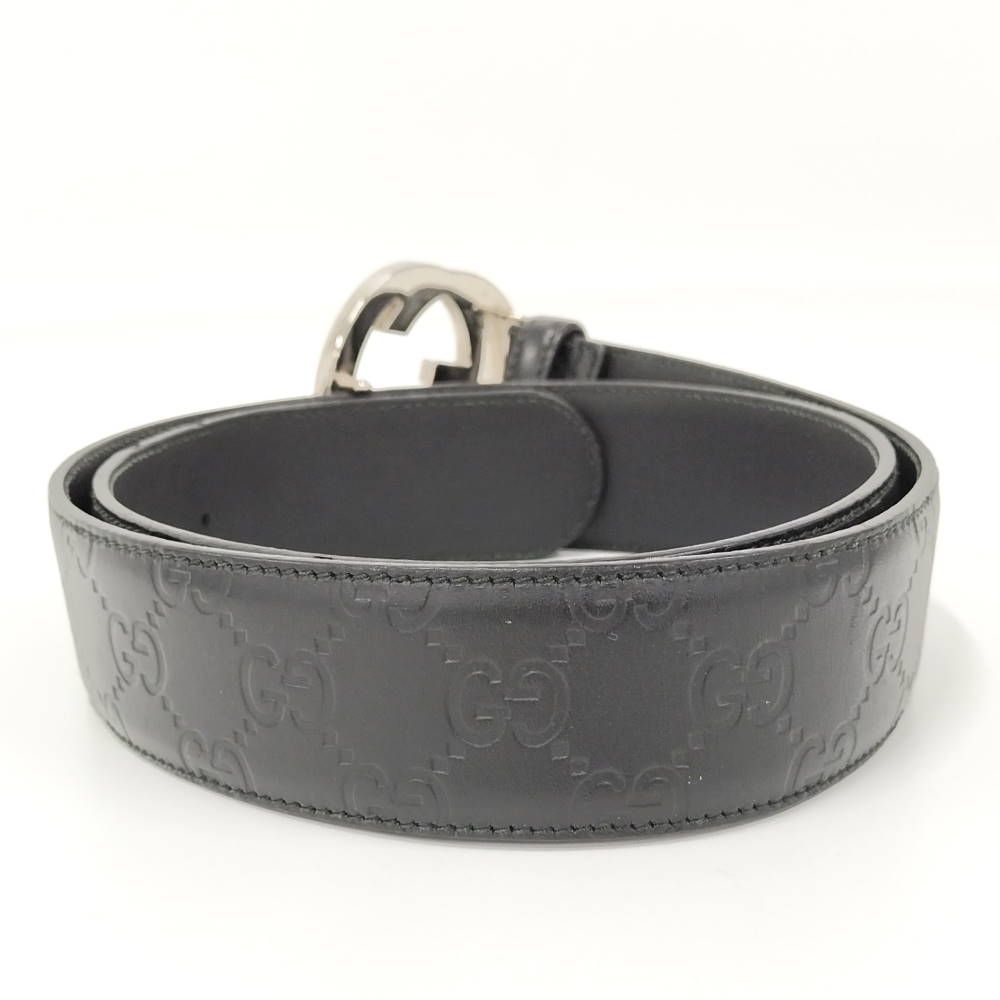 Gucci Interlocking Belt Leather Black