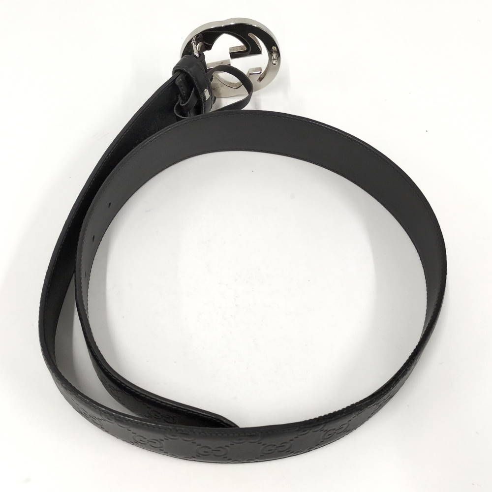 Gucci Interlocking Belt Leather Black