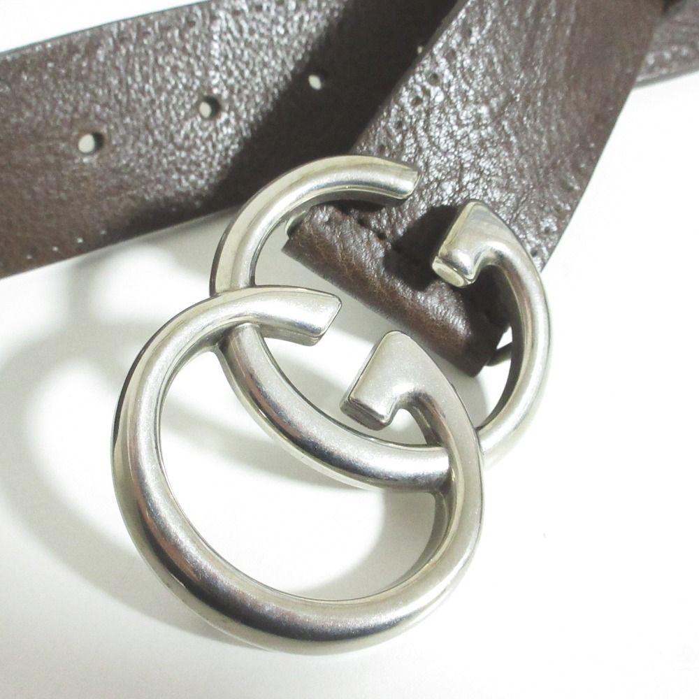 Gucci GG Marmont Leather Belt Brown