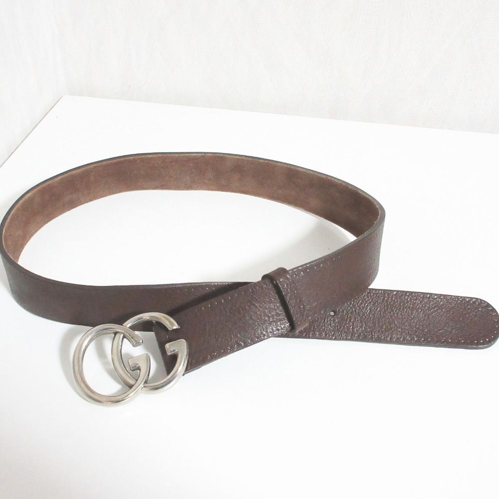 Gucci GG Marmont Leather Belt Brown