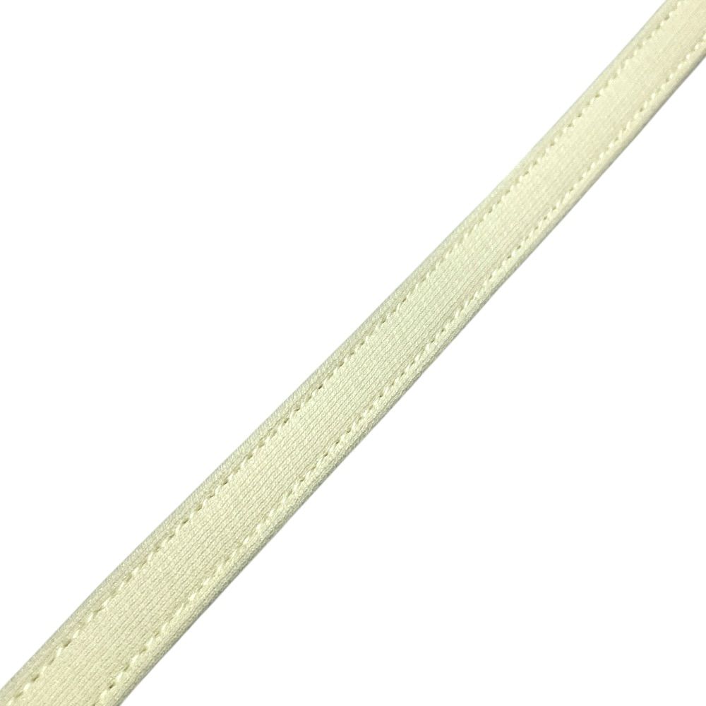 Dior Thin Belt Narrow White Leather Sophisticated Simple Looks Great