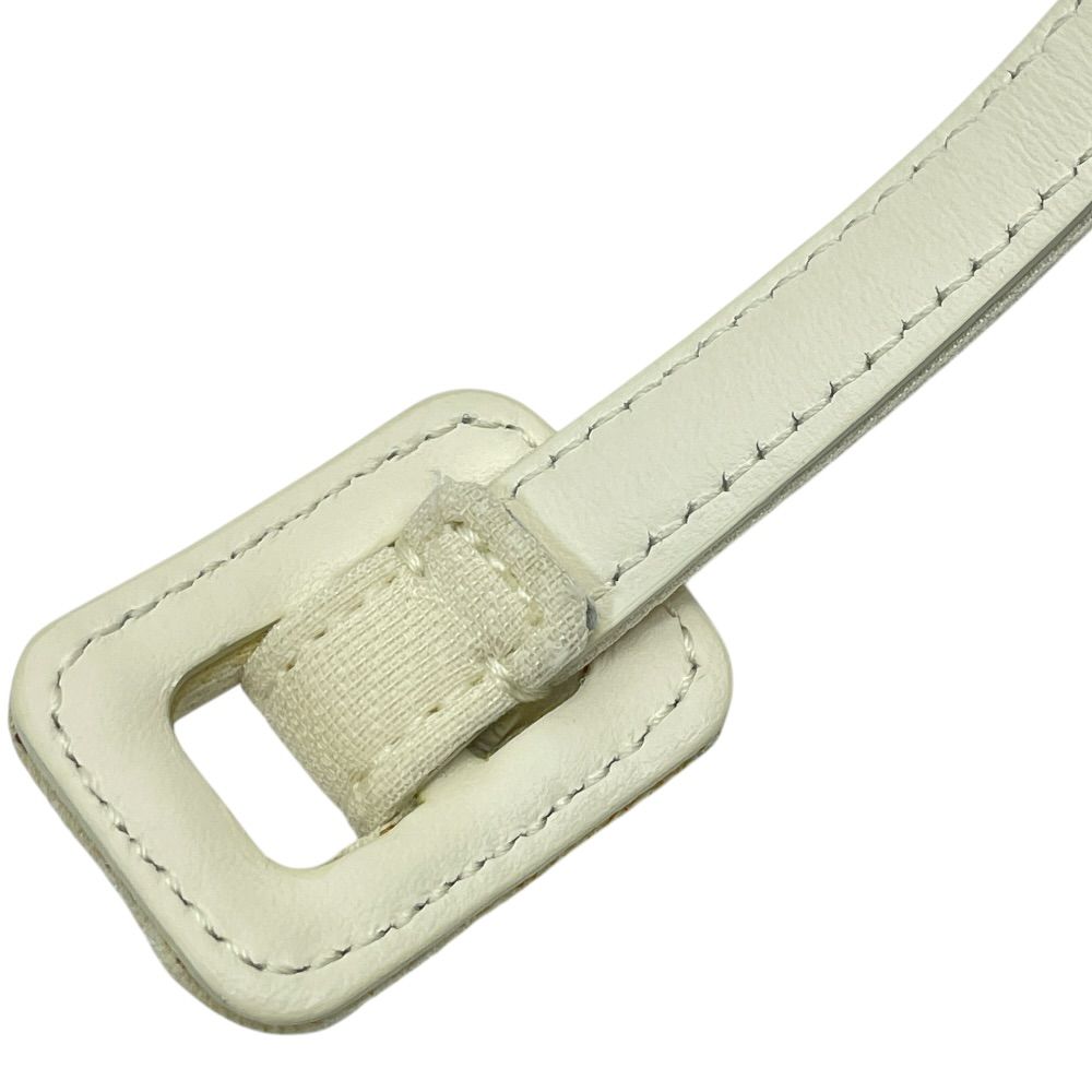 Dior Thin Belt Narrow White Leather Sophisticated Simple Looks Great