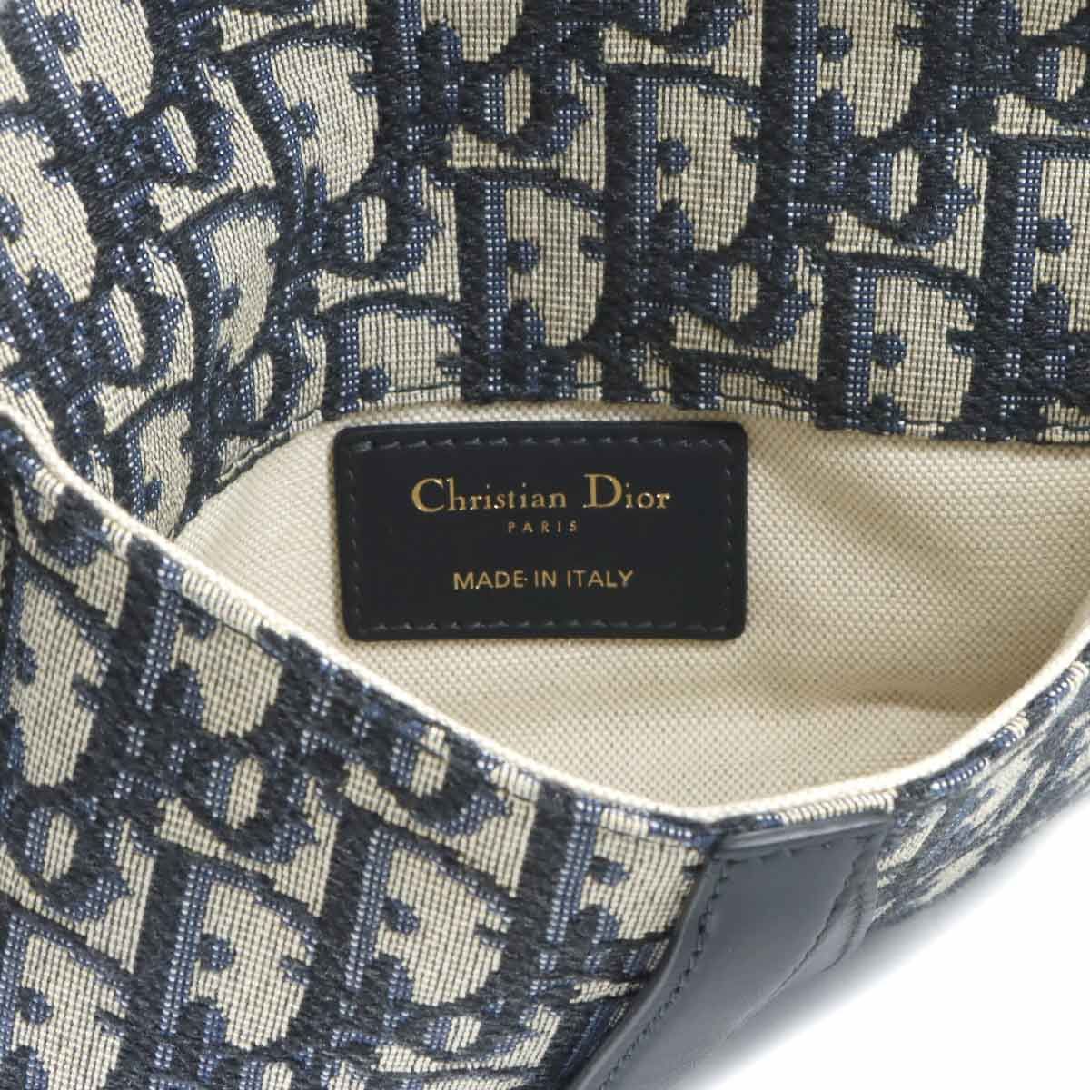 Dior Oblique Saddle Belt Pouch Waist Bag Canvas Leather