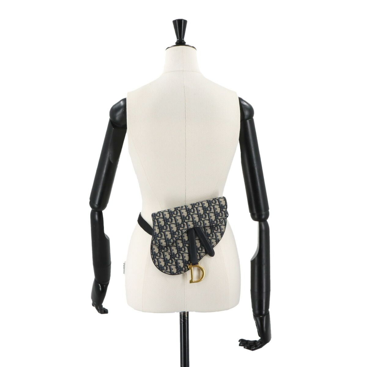 Dior Oblique Saddle Belt Pouch Waist Bag Canvas Leather