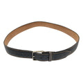 Fendi Leather Print Belt 95 Navy