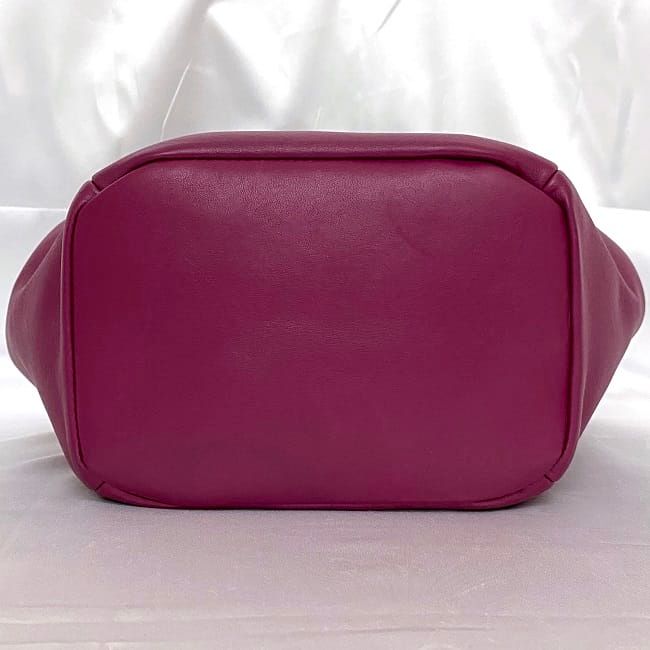 Bottega Veneta 2-Way Bag Purple Beak Drawstring Leather