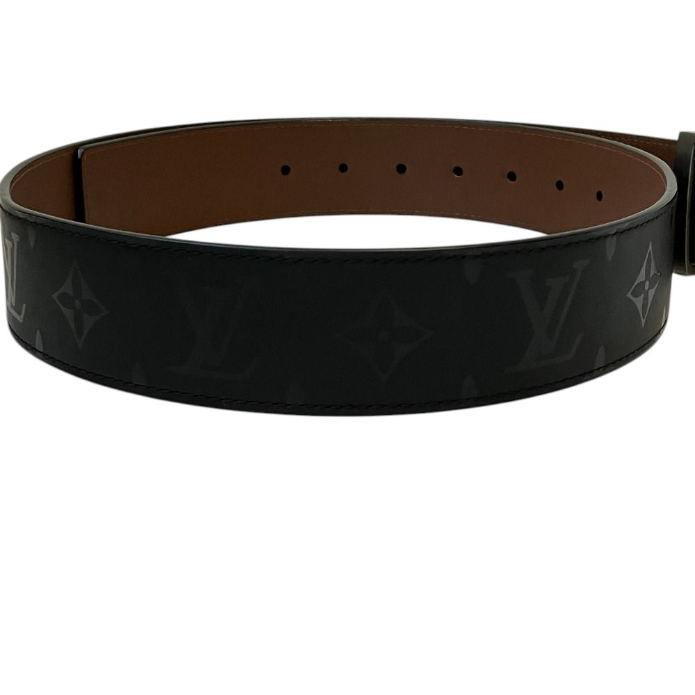 Louis Vuitton Ceinture LV Initial Pyramid Monogram Illusion Leather Belt Black