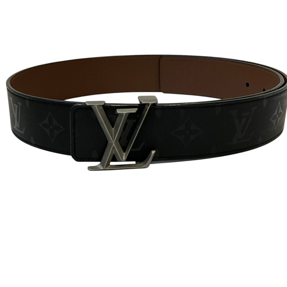 Louis Vuitton Ceinture LV Initial Pyramid Monogram Illusion Leather Belt Black