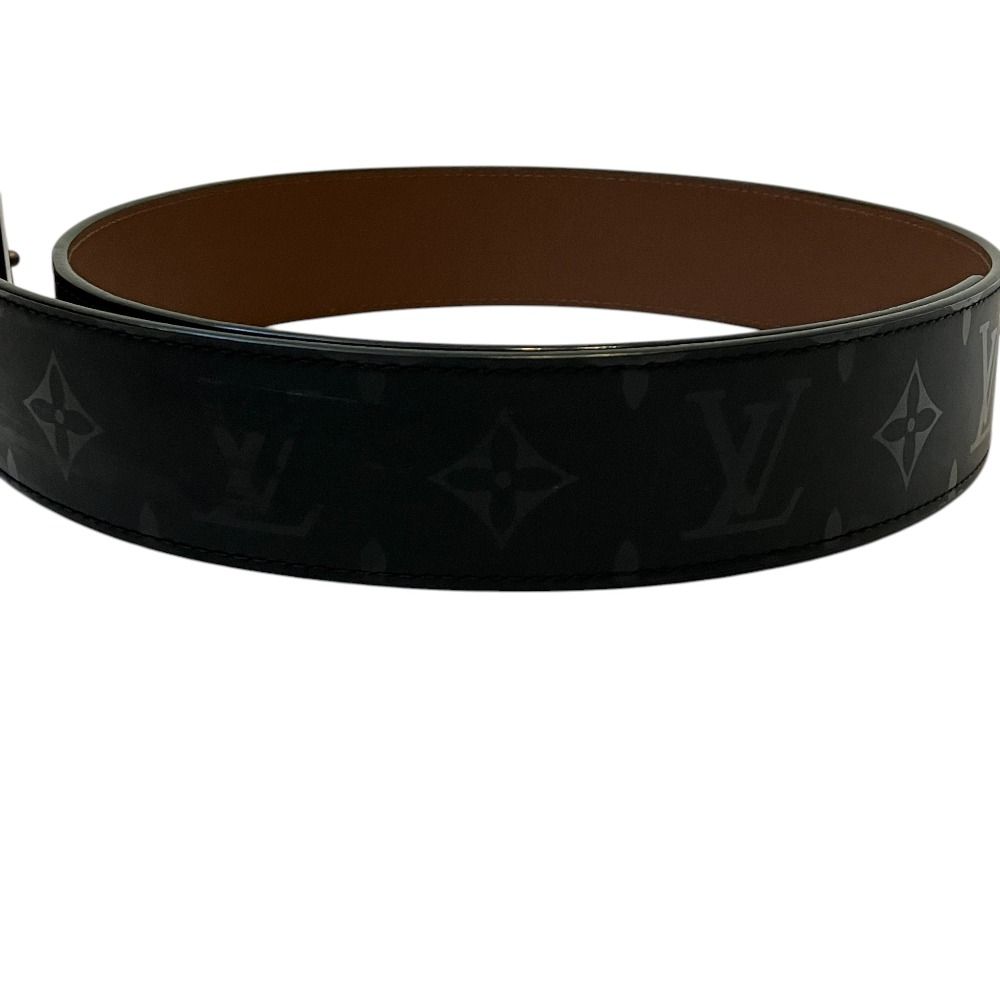 Louis Vuitton Ceinture LV Initial Pyramid Monogram Illusion Leather Belt Black