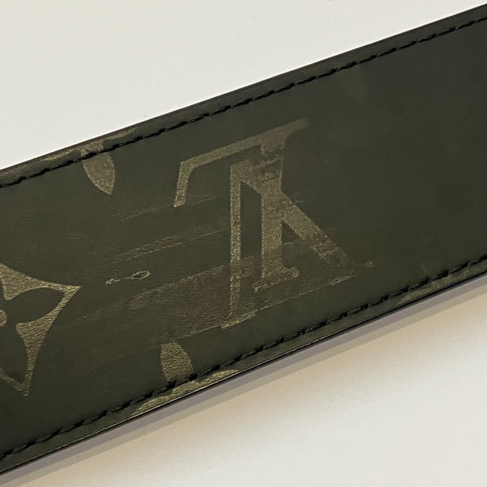 Louis Vuitton Ceinture LV Initial Pyramid Monogram Illusion Leather Belt Black