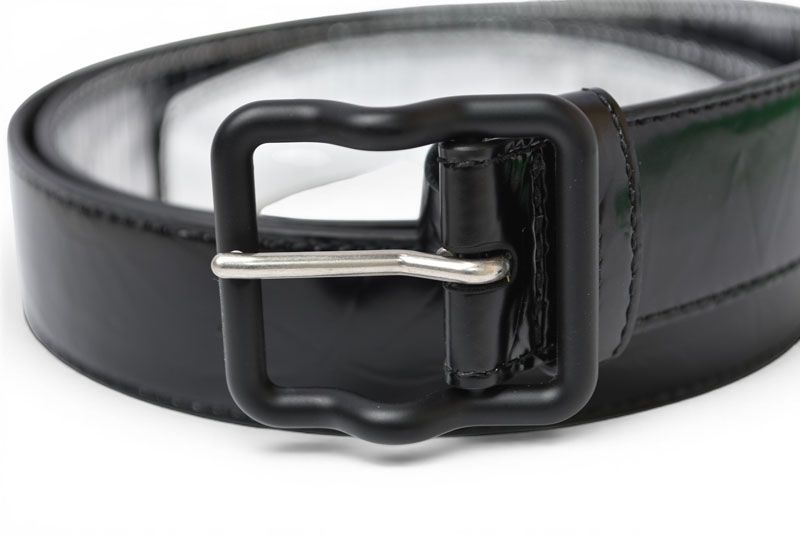 Bottega Veneta Belt Patent Leather 95 Black