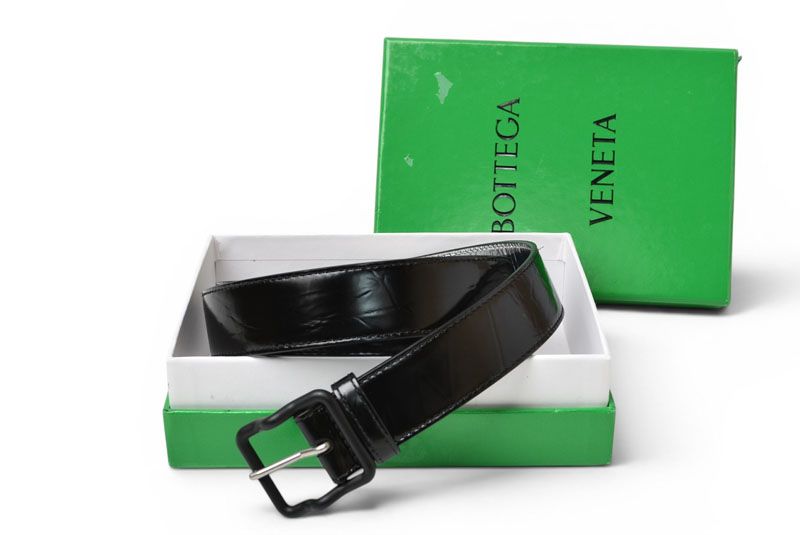 Bottega Veneta Belt Patent Leather 95 Black