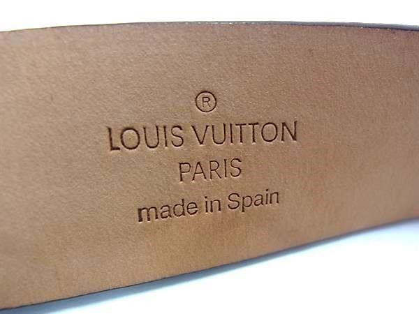 Louis Vuitton Belt Damier Ceinture Carre Ebene Leather