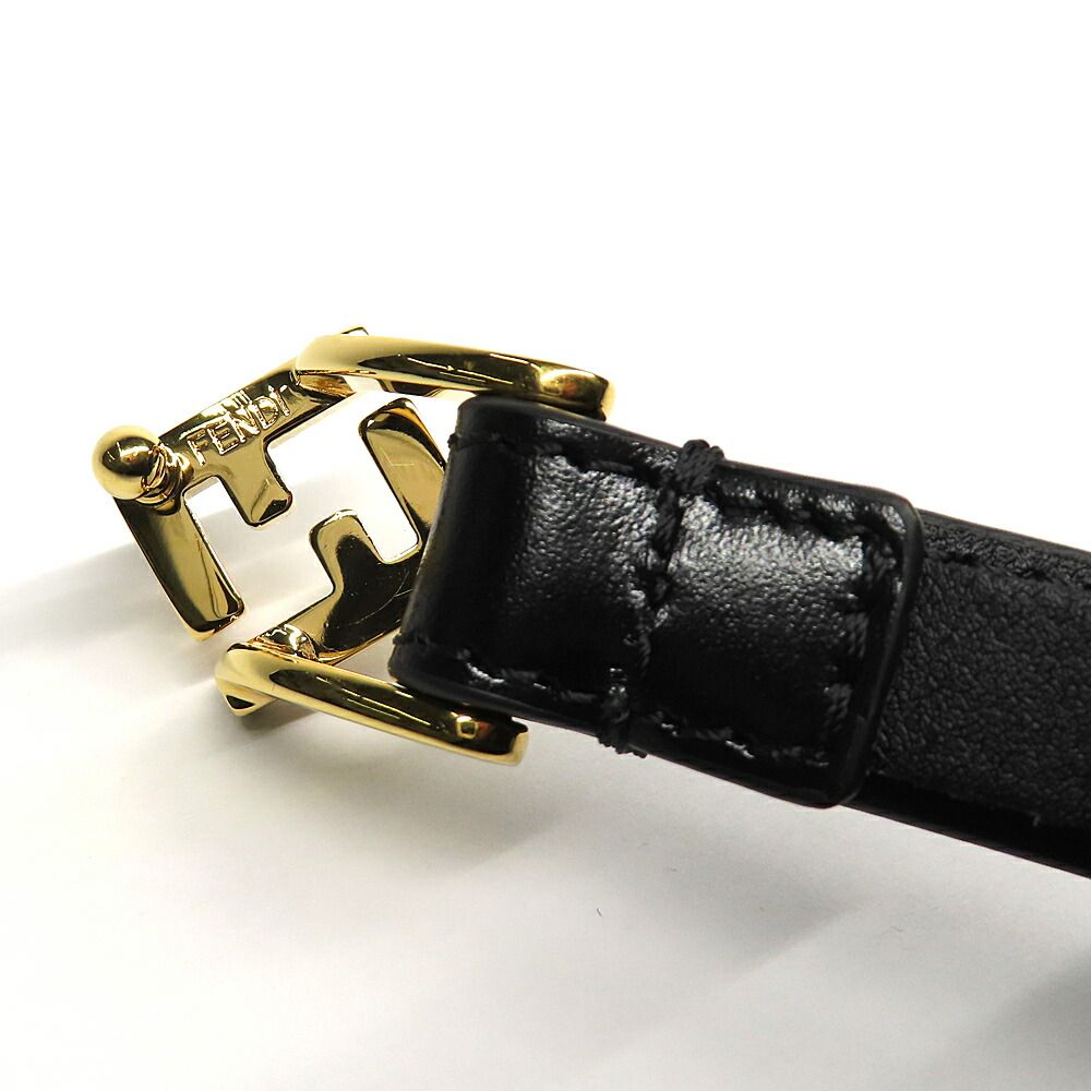 Fendi FF Diamond Belt 1.5 Black Cles