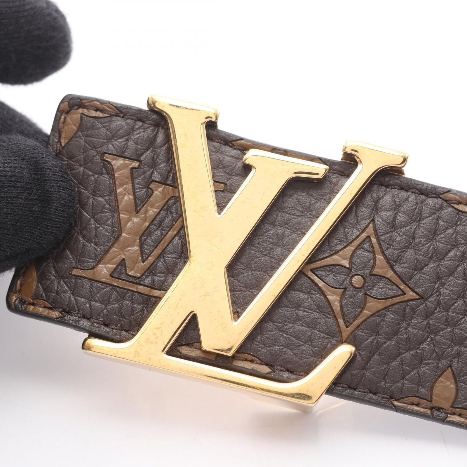 Louis Vuitton Belt Supreme Ceinture LV Initial Leather