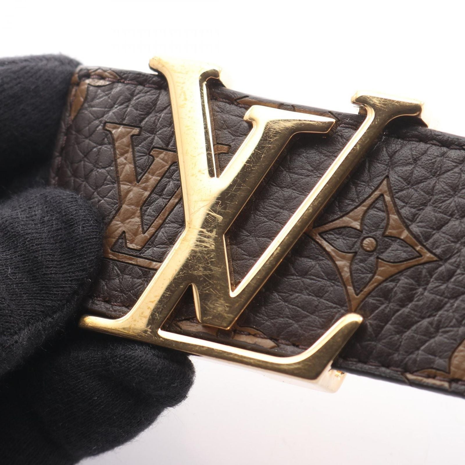 Louis Vuitton Belt Supreme Ceinture LV Initial Leather