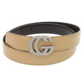 Gucci Interlocking Leather Beige Belt