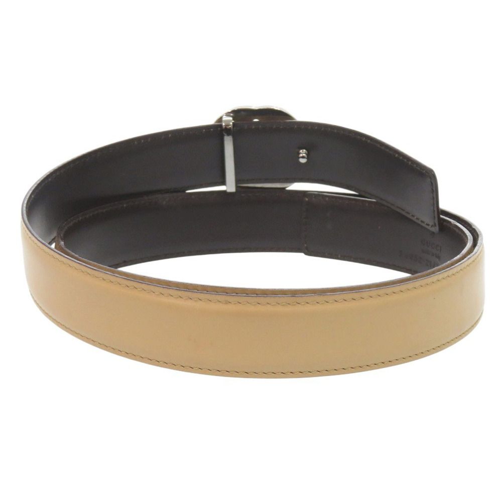 Gucci Interlocking Leather Beige Belt