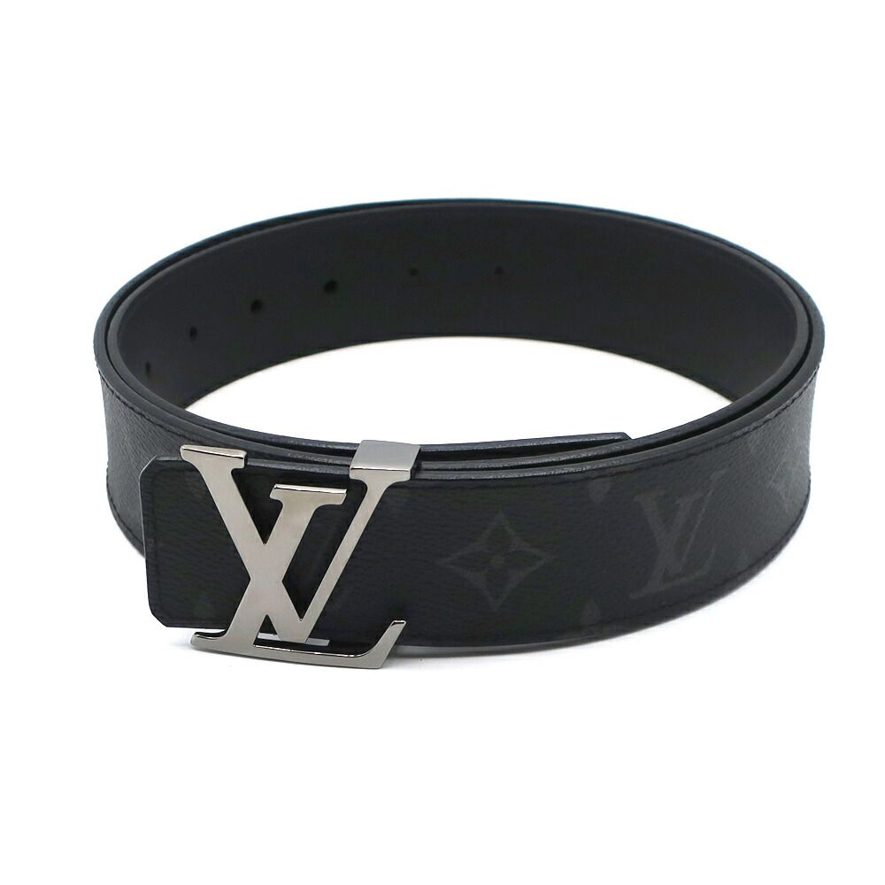 Louis Vuitton Tenture Ceinture Monogram Eclipse Black Belt Calf Leather