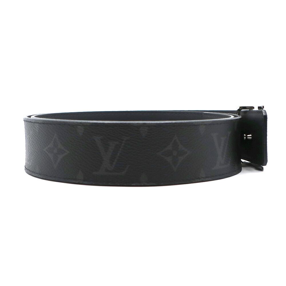 Louis Vuitton Tenture Ceinture Monogram Eclipse Black Belt Calf Leather