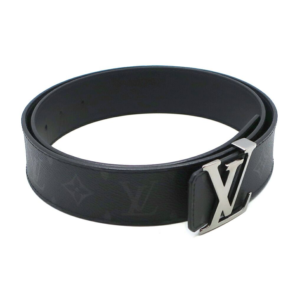 Louis Vuitton Tenture Ceinture Monogram Eclipse Black Belt Calf Leather