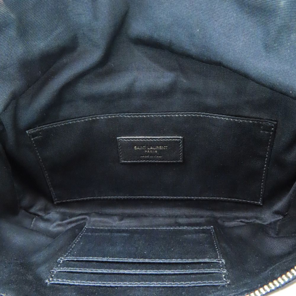 Saint Laurent Paris Leather Belt Bag Black