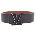 Louis Vuitton LV Optic 40 mm Belt Taurillon Leather Navy Brown Silver