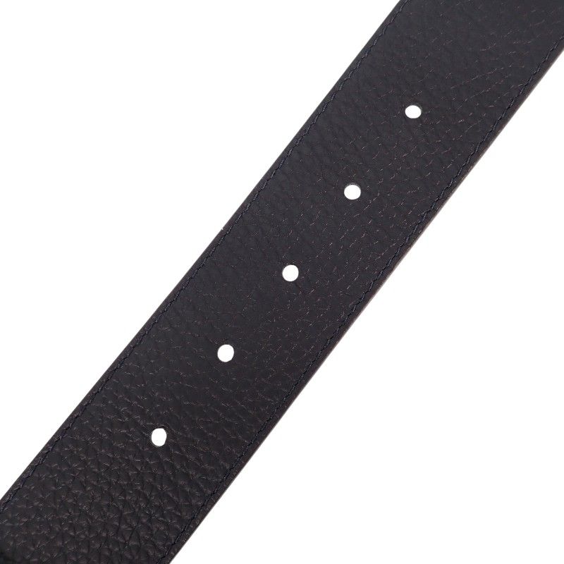 Louis Vuitton LV Optic 40 mm Belt Taurillon Leather Navy Brown Silver
