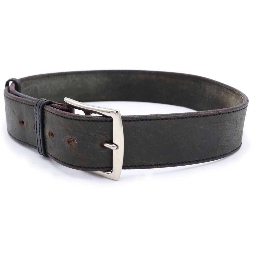 Hermes Etriviere Leather Belt Black