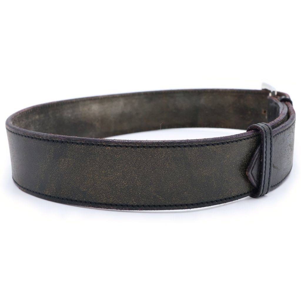 Hermes Etriviere Leather Belt Black