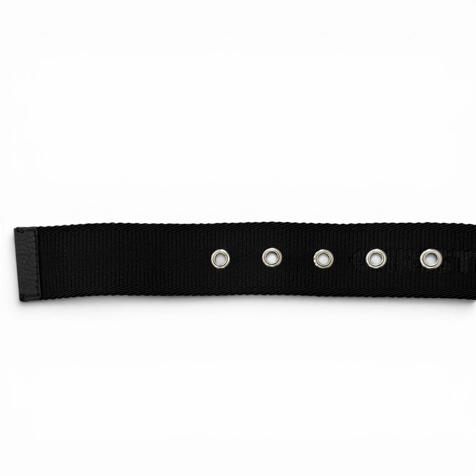 Dior Homme Logo Silver Pin Buckle Belt Black Recommended