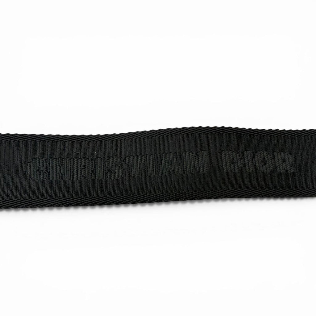Dior Homme Logo Silver Pin Buckle Belt Black Recommended