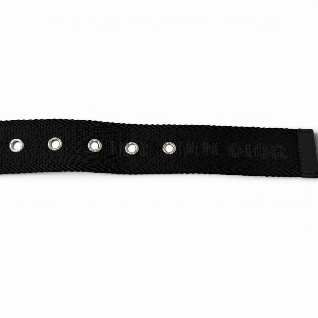 Dior Homme Logo Silver Pin Buckle Belt Black Recommended