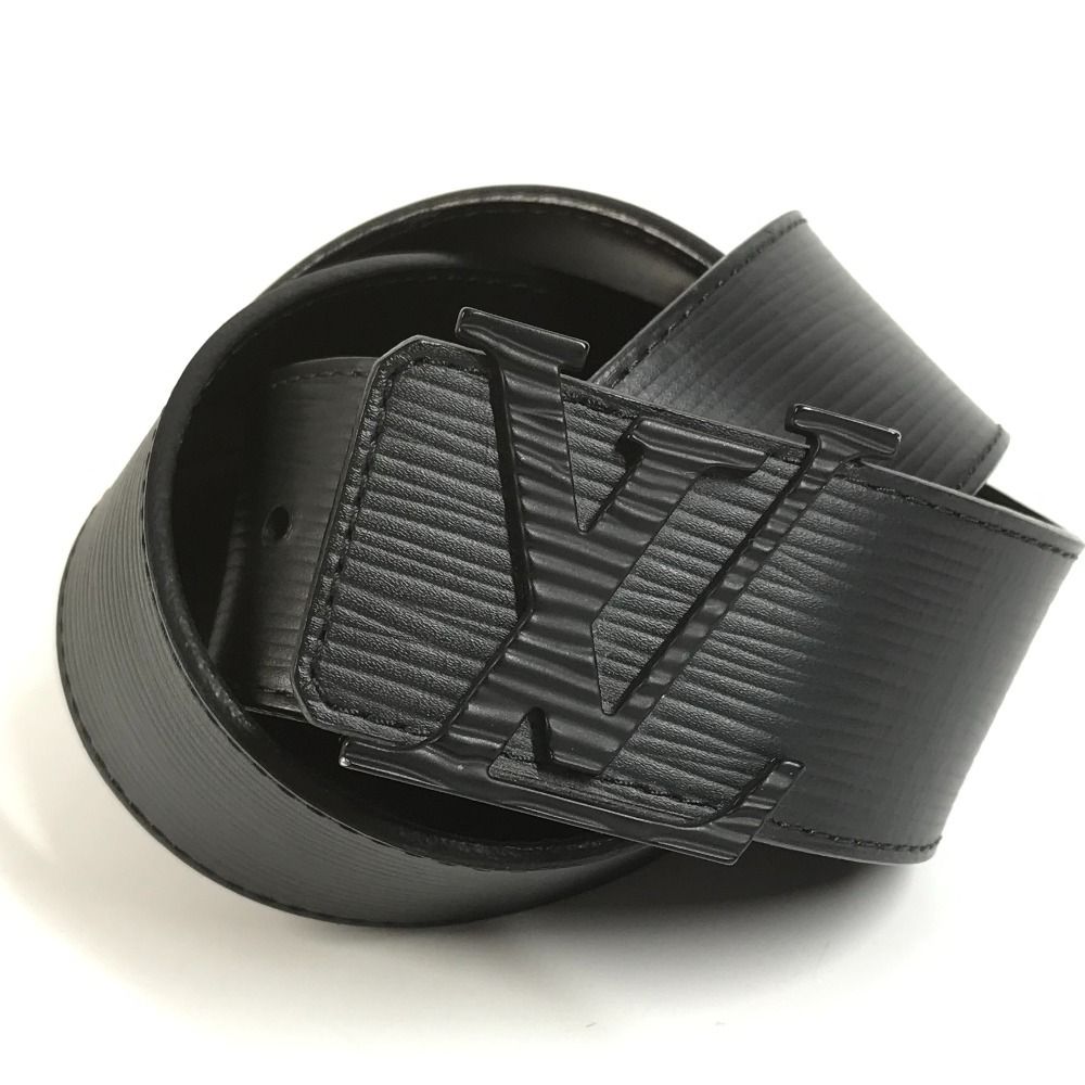 Louis Vuitton Belt Ceinture LV Initial Epi Leather Noir Black